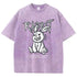 Cute Rabbit Print T-shirt Breathable T-shirt Streetwear - pluto essentials 